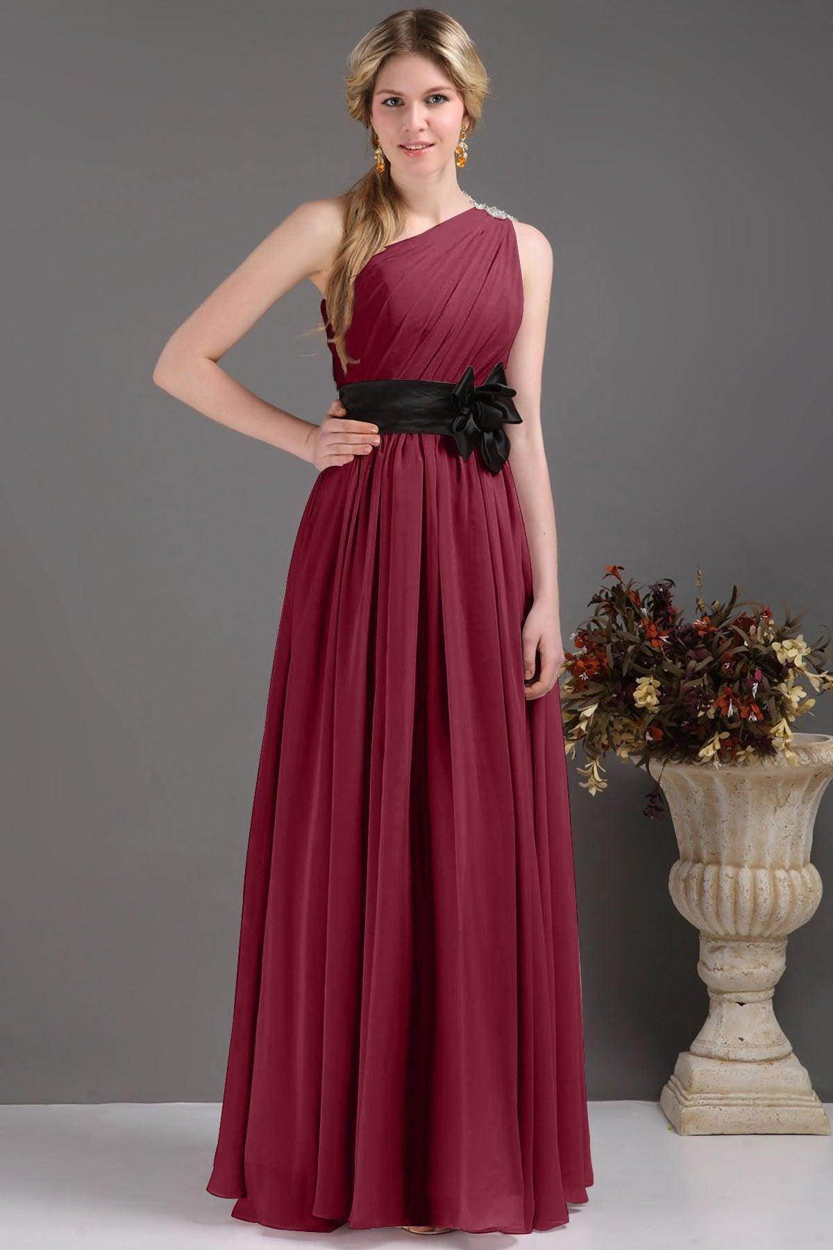 Sheath-Column Floor Length Bridesmaids Dress COSF14001 - COCOMELODY
